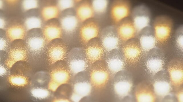 Macro shot, Bicolor LED Light emitting diode lamp bulbs