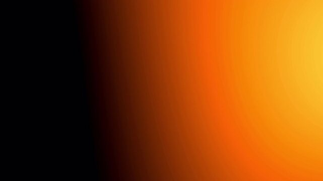 Warm glowing light leak background with warm color for cinematic. Soft orange yellow glow light leak abstract effect overlay for editing. Organic leak animation with radiant warm tone for media
