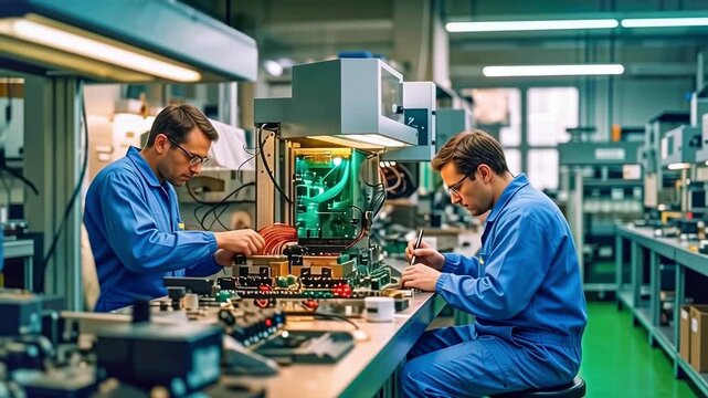 A team of radio mechanical engineers is assembling a new model of an electronic device