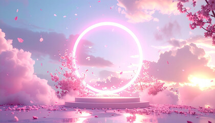 桜花舞う夢のサークルステージ