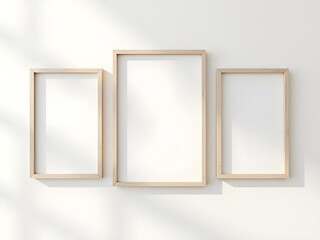 Simple Photo Frame Mockup on Wall