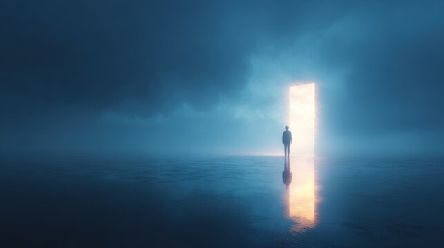 Life reflection concept focusing on personal meaning.