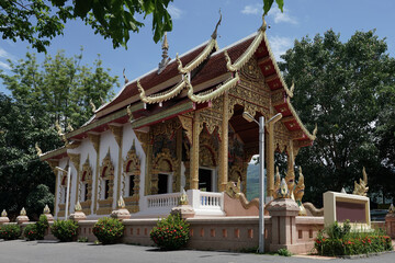Obraz premium Beautiful temples in northern Thailand.