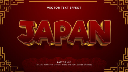 japan editable text effect 3d vector © cuplis design