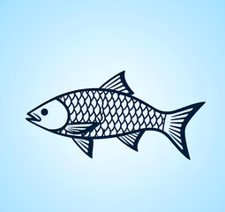 Fototapeta premium fish logo design 