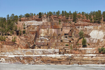 Fototapeta premium Abandoned open cast mine of Riotinto. Huelva, Andalusia. Spain