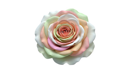 Multi-colored Rose Bloom