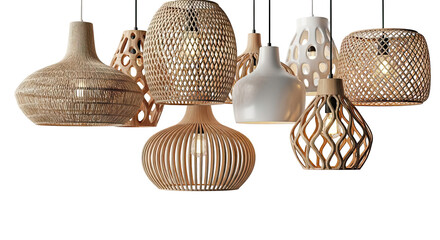 Assortment of Decorative Pendant Lamps