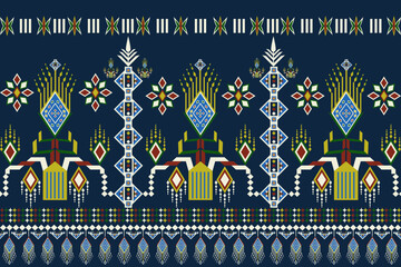 Native Geometric Abstract Ethnic Pattern.