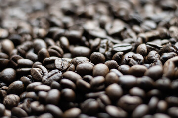 roasted coffee beans, can use as a background.