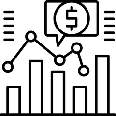 Obraz premium Market Analysis Icon Vector Element