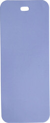 Fototapeta premium Blank purple paper price tag isolated on white background