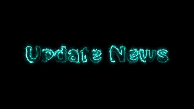 Update news text neon glowing animation. Update news colourful text effect.
