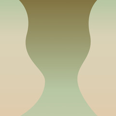 Vertical Minimal Abstract Composition with Organic Curves, Soft Pastel Scandinavian Style Background
