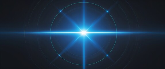 Cinematic Blue Beam Sci-Fi Visual