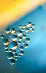 drops of water on the glass