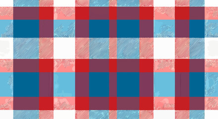 Fototapeta premium Fresh Pastel Check for Modern Aesthetic