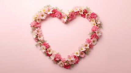 Beautiful Valentine's Day Background with Pink Love Heart.