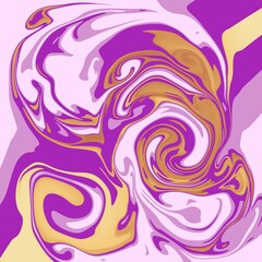 Fototapeta premium Purple Marble Swirls Create Elegant Abstract Fluid Background