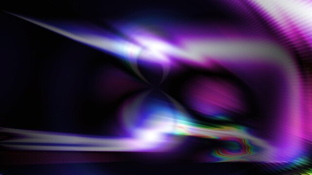 Abstract futuristic background with purple neon light trails and digital prism effects for electronic dance music posters or high tech visual concepts
