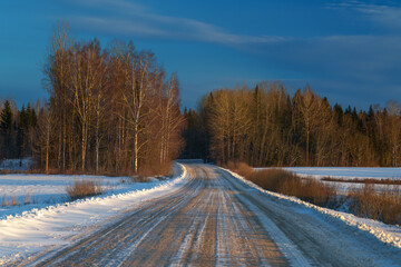 road in winter © talavietis