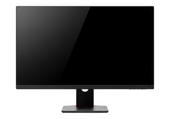 High-resolution computer monitor with sleek design isolated on transparent background