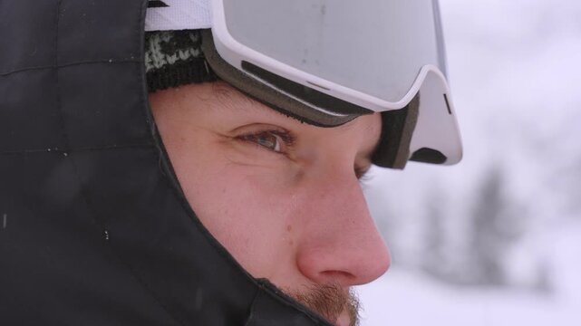 skier in the snow wearing ski clothes