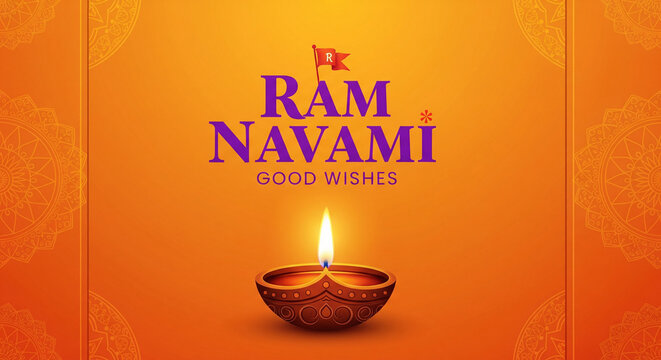 ram navami festival yellow card design