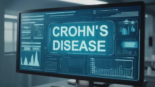 Medical report of Crohn's disease.