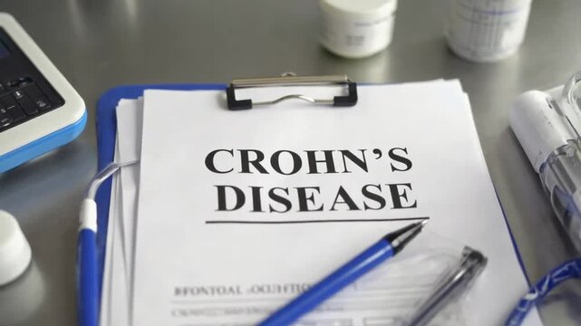 Medical report of Crohn's disease.