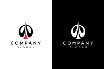 global up swoosh logo design