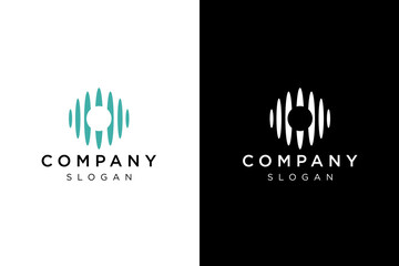 abstract sound logo design