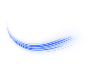 Obraz premium Glowing cyan streams surge rapidly through space, producing smooth luminous trails and serene energy flow. png