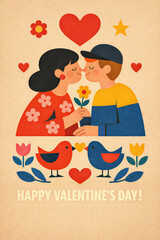 A Sweet Vintage Valentine Card Design