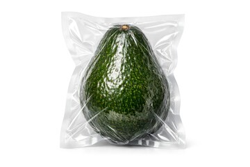 Fresh Avocado in Vacuum Plastic Packaging