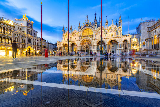 View of St. Mark's Square in Venice (Italy)