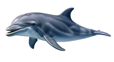 Fototapeta premium dolphin isolated on white background, png