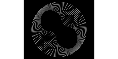 Digital wave rhythm dot curve dynamic abstract vector background