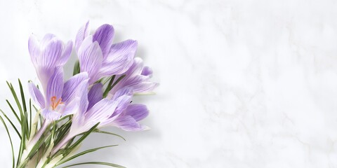 Bunch of purple flowers are on a white background