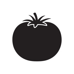 Black tomato silhouette