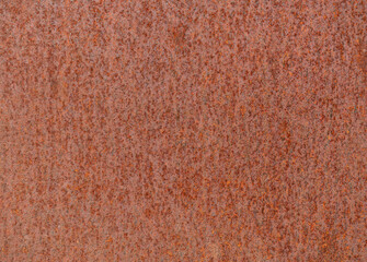 Background of old rusty metal surface with orange brown texture