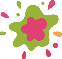 Obraz premium Vibrant Paint Splatter Graphic