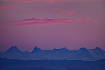 lever de soleil sur les Vosges