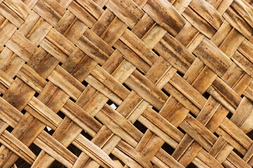 A brown woven pattern with a lot of holes