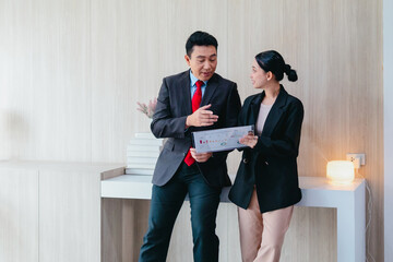 Professional Colleagues Brainstorming Ideas in a Modern Collaborative Workspace