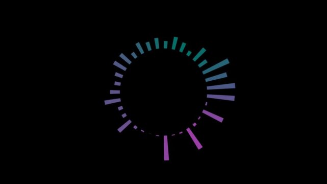 Radial Sound Waveform Equalizer Animation - Abstract Music Pulse Circle