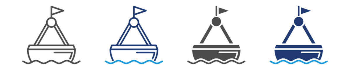 buoy icon set multiple style © Dahlianiqi