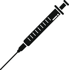 Fototapeta premium Syringe for injection with needle in clinical medicine concept