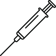 Obraz premium Syringe with needle representing vaccination, medicine, and health treatment