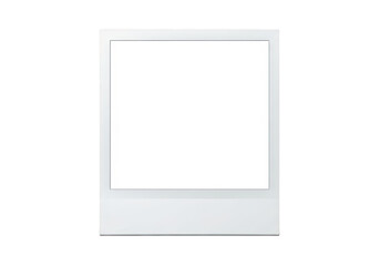 Fototapeta premium Blank polaroid frame white photo mockup on transparent background 